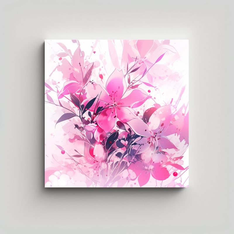 GENERICO - Tela Sublimada Regalo En Blanco Y Rosa Con 60x60 Cm