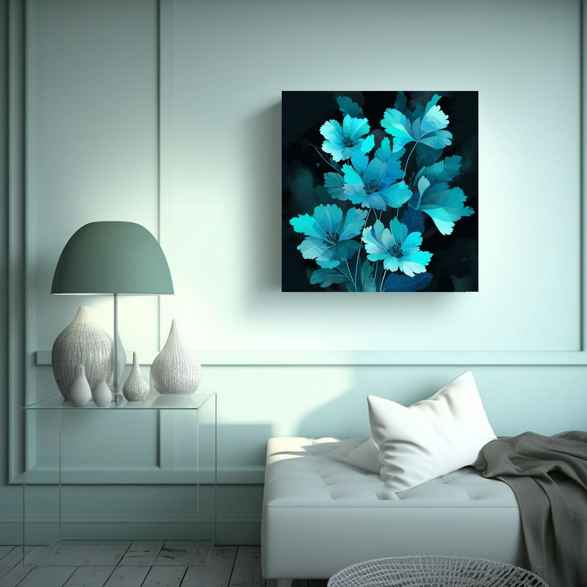 GENERICO - Pinturas De Decoración De Arte Fino En Tonos 70x70 Cm
