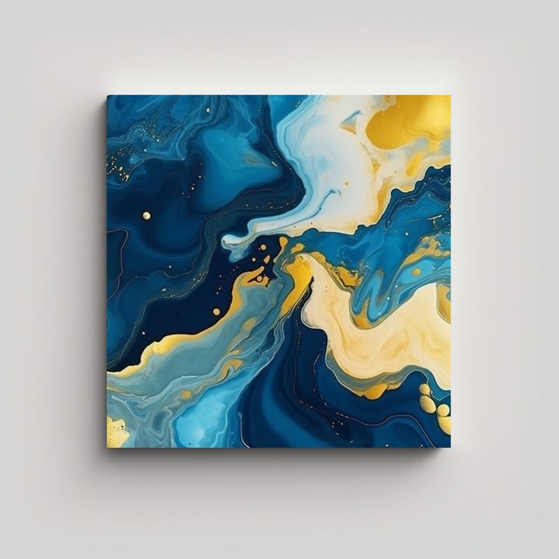 GENERICO - Pintura Decorativa Acuarela Música Relajante 70x70 Cm