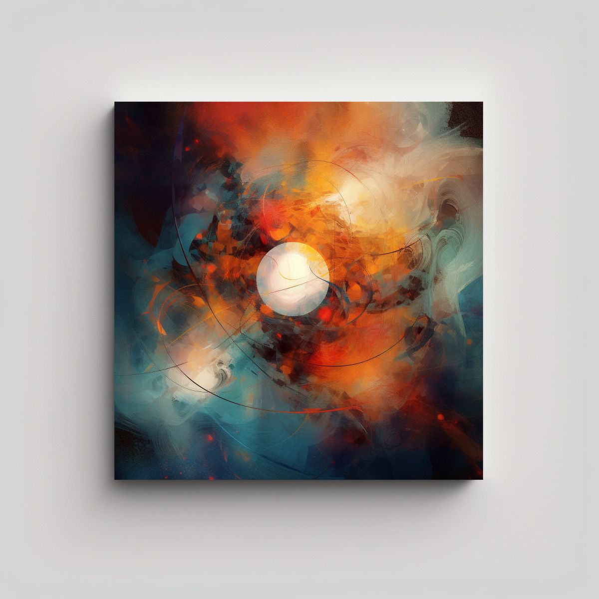 GENERICO - Cuadro Abstracto Colorido Dead Zone Of The 60x60 Cm