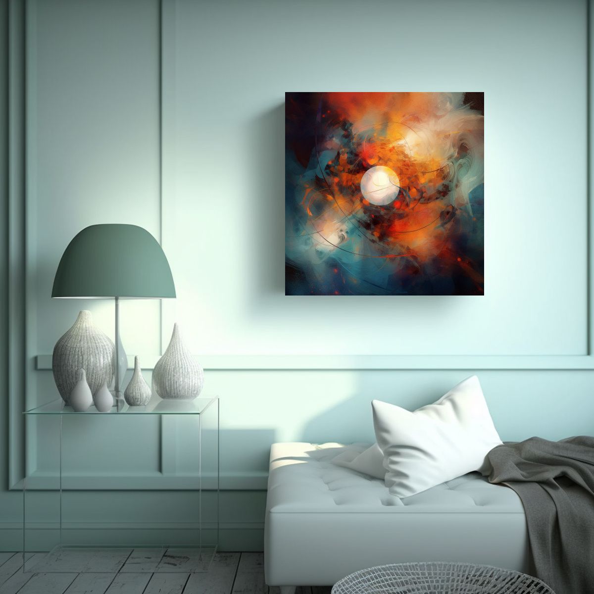 GENERICO - Cuadro Abstracto Colorido Dead Zone Of The 50x50 Cm