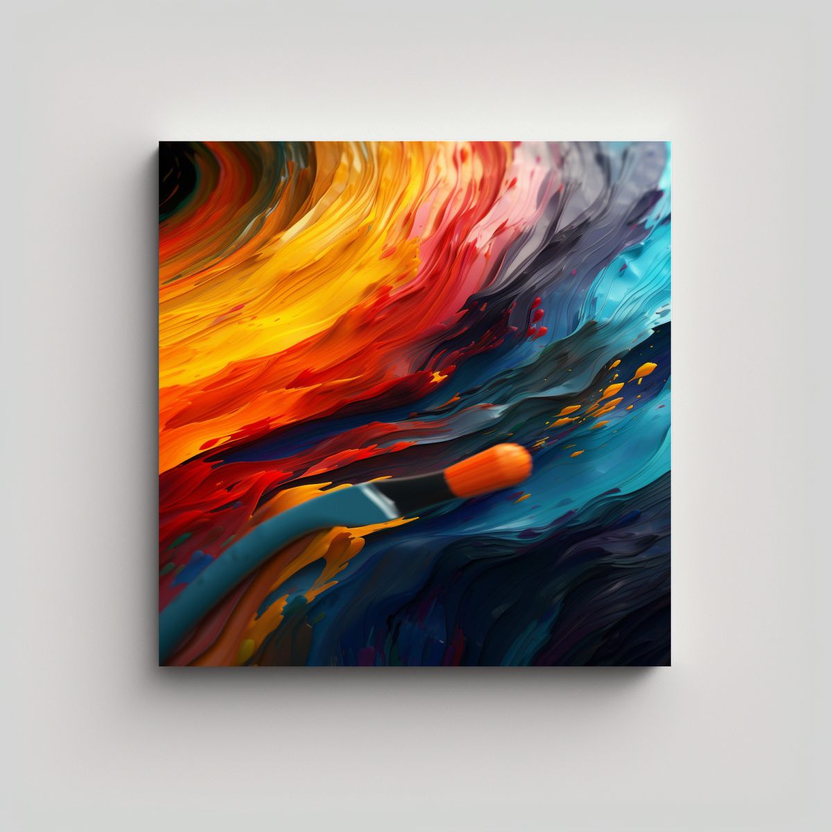 GENERICO - Pintura Decorativa Arte Creativa Street Art 90x90 Cm