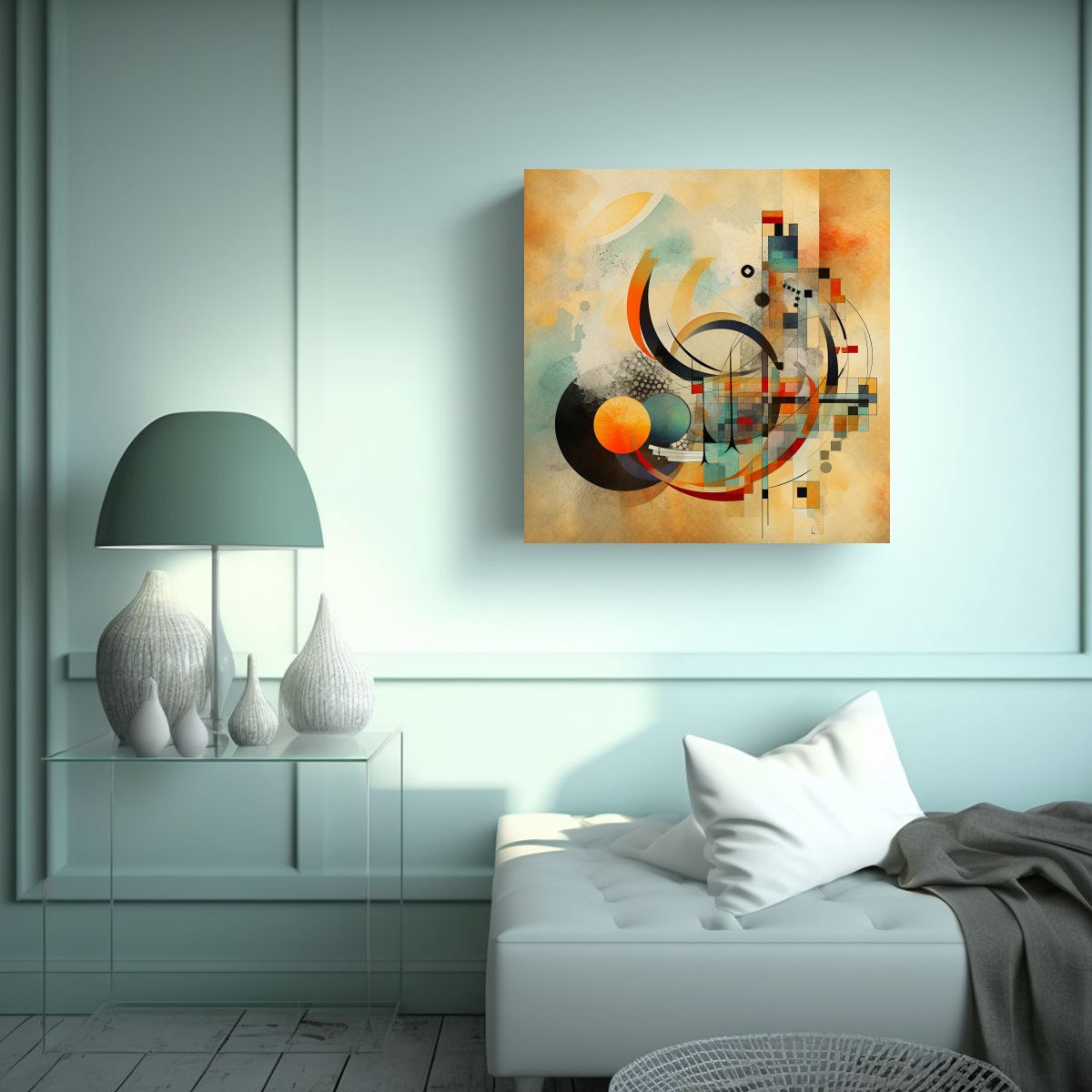 GENERICO - Cuadro Dibujo Clásico Vintage Abstract Dreams 50x50 Cm