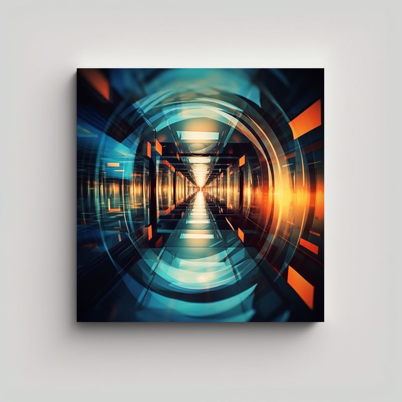 GENERICO - Cuadro Moderno Sensibilidad Artística Efecto 50x50 Cm