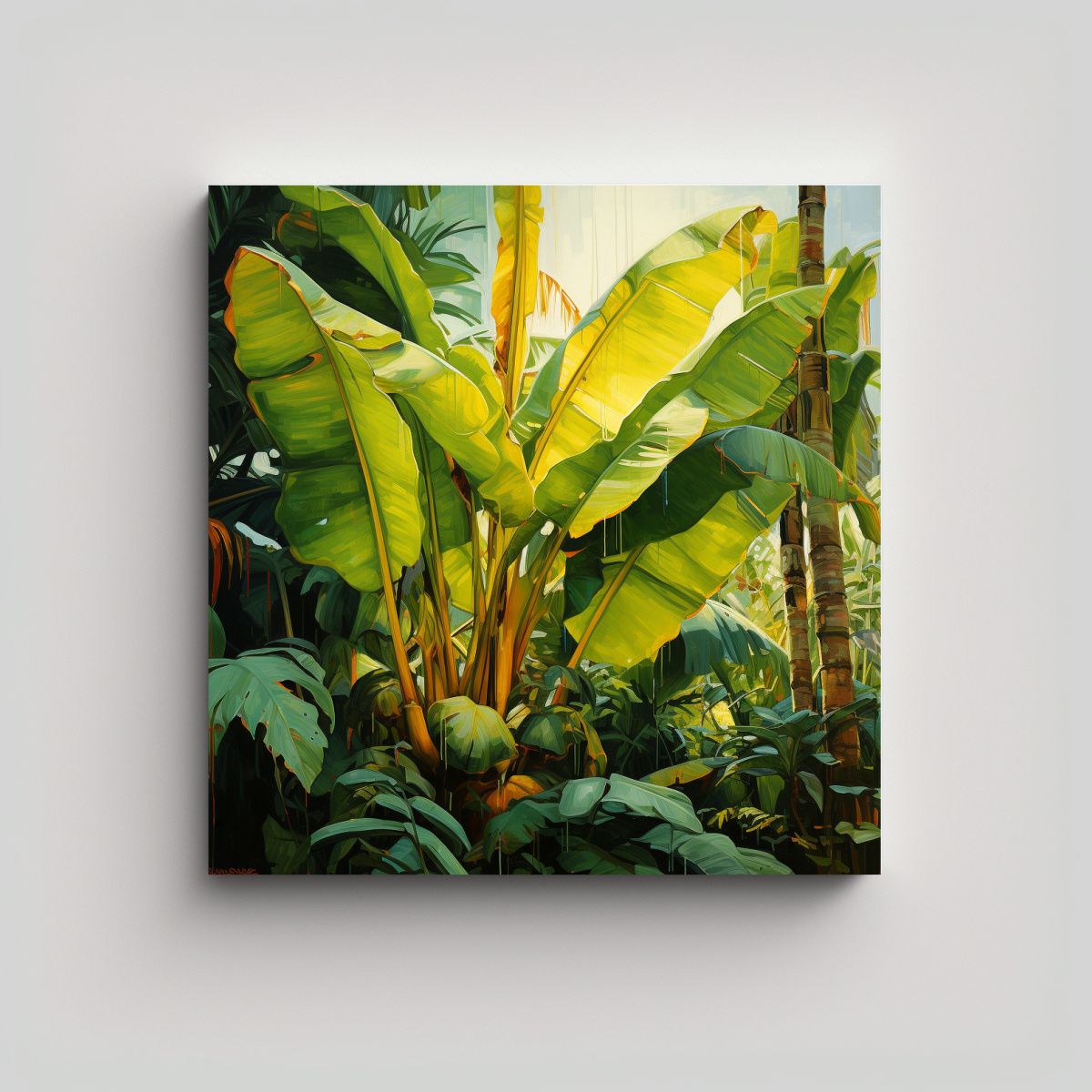 GENERICO - Pintura Abstracta De Estilo Detallado En óleo De 90x90 Cm