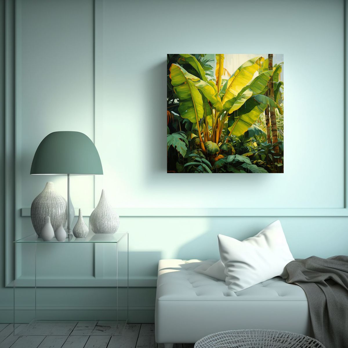 GENERICO - Pintura Abstracta De Estilo Detallado En óleo De 50x50 Cm