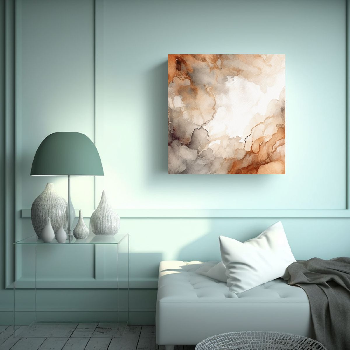 GENERICO - Pinturas Decorativas Neutrales En Acuarela 60x60 Cm