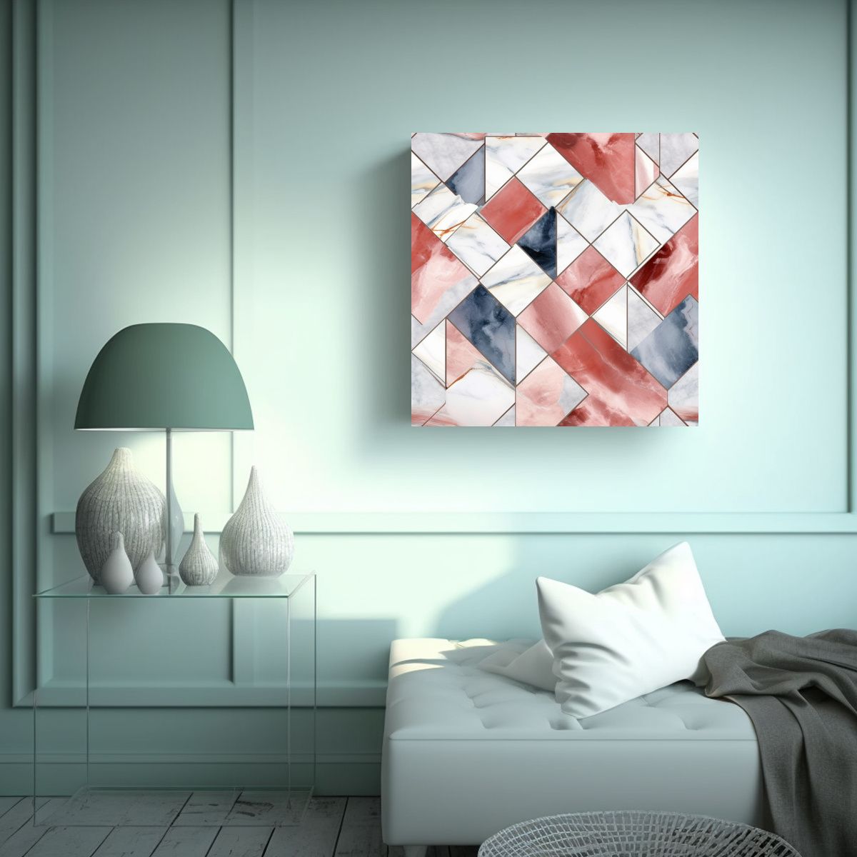 GENERICO - Pinturas Decorativas De Arte De Pared De Mármol 60x60 Cm