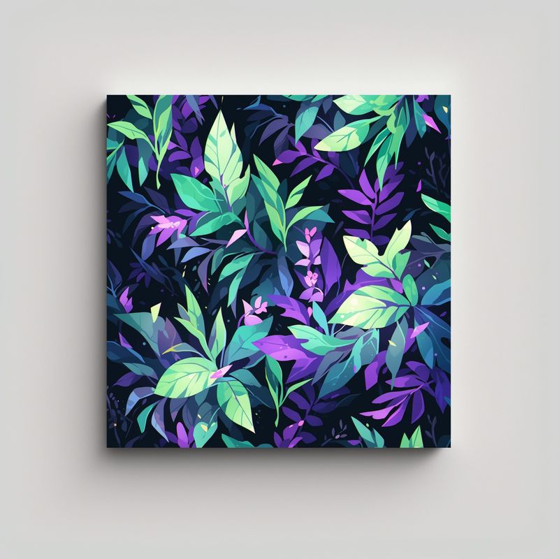 GENERICO - Pinturas Decorativas Innovadoras De Colores Verde 70x70 Cm