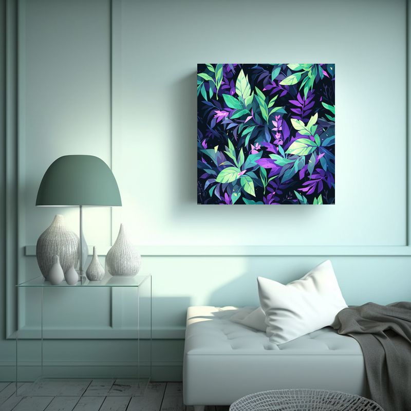 GENERICO - Pinturas Decorativas Innovadoras De Colores Verde 80x80 Cm