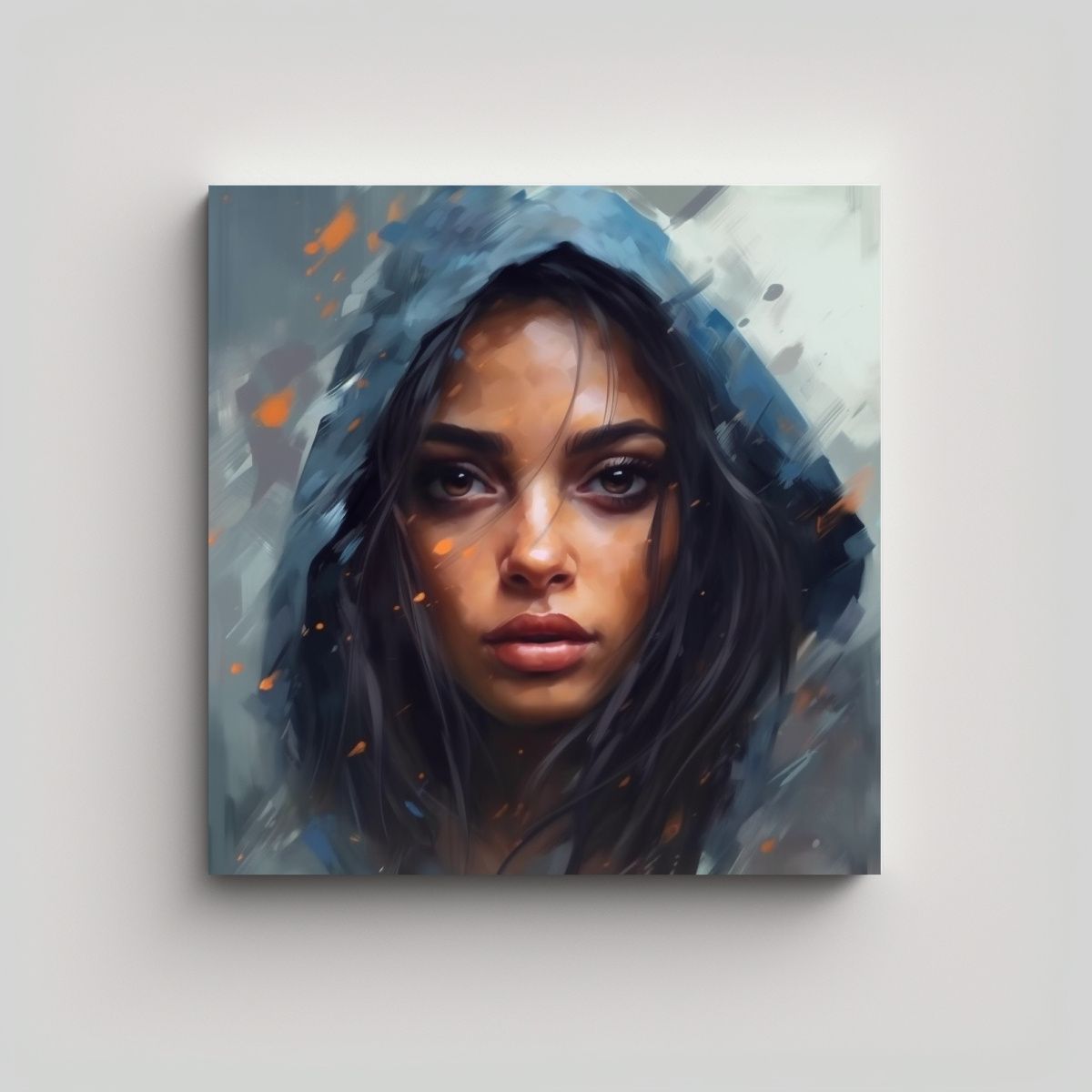 GENERICO - Cuadro Moderno Belleza Femenina Con Intensidad 80x80 Cm