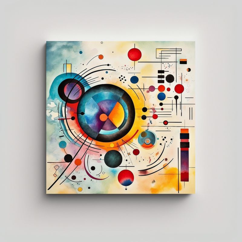 GENERICO - Cuadro Galería Impresionante Inspirado Por 70x70 Cm