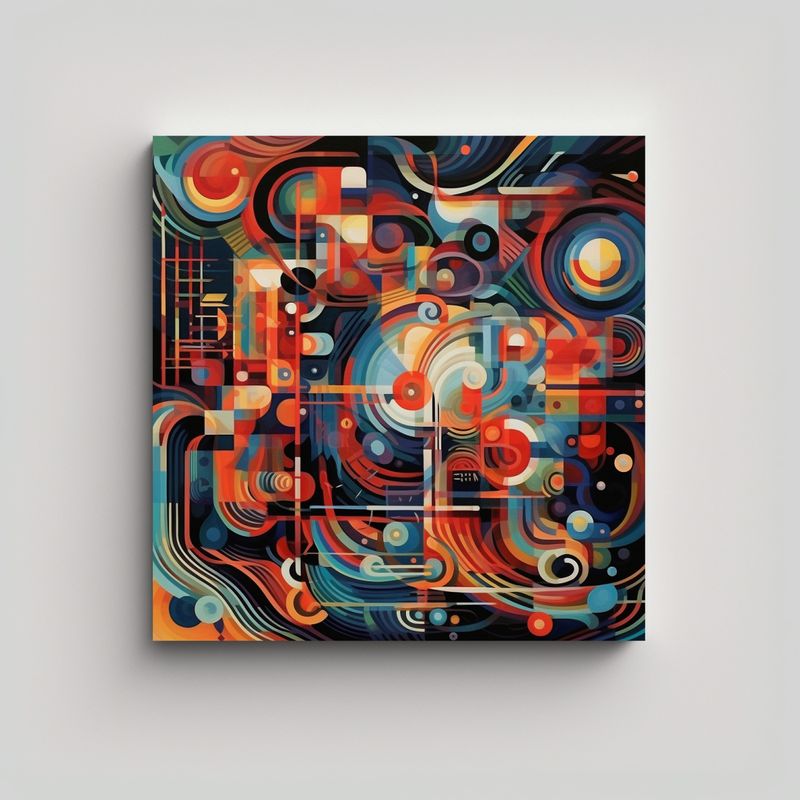 GENERICO - Cuadro Vanguardia Temática Paradox Pinta En Un 90x90 Cm