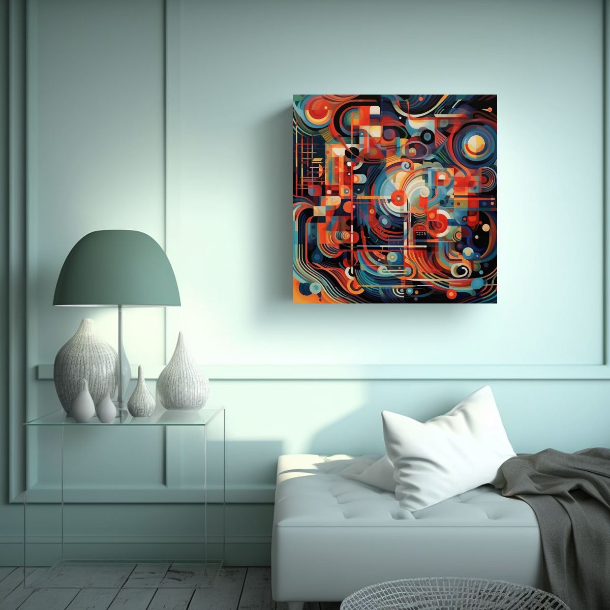 GENERICO - Cuadro Vanguardia Temática Paradox Pinta En Un 50x50 Cm