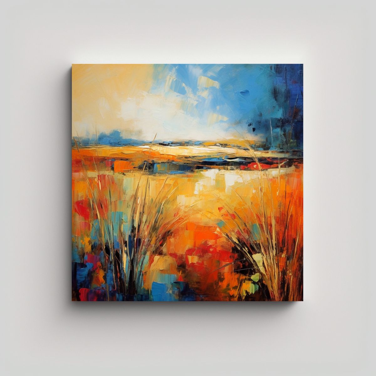 GENERICO - Pintura Decorativa En Bastidor De Alta Calidad 80x80 Cm.