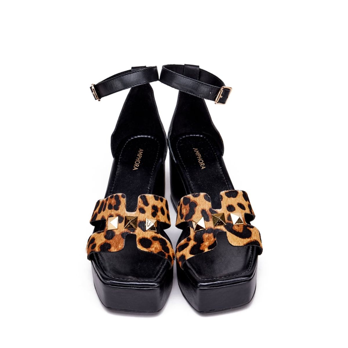 AMPHORA - Sandalia helga cuero camel