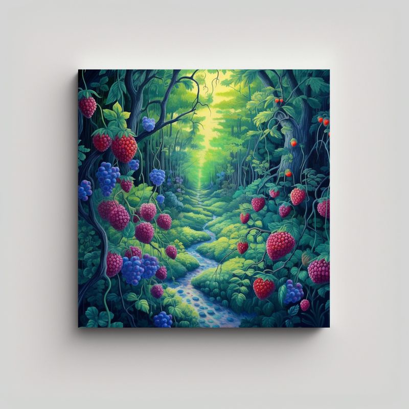 GENERICO - Pinturas Decorativas De Fantasía En Tonos 80x80 Cm