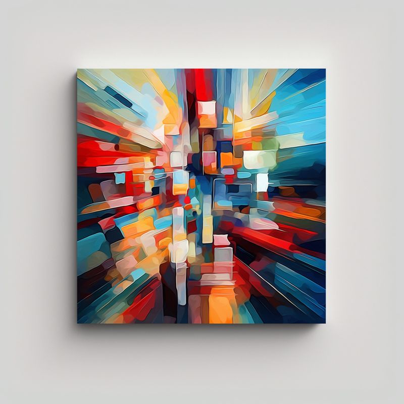 GENERICO - Arte De Pared Fotografía Abstracta Estilo 80x80 Cm