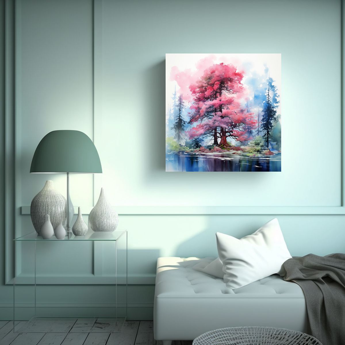 GENERICO - Cuadro Abstracto De Expresión Bonito De Un 70x70 Cm