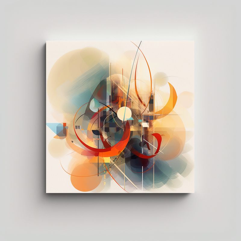 GENERICO - Arte Tela Sublimada Comedor Que Captura La 70x70 Cm
