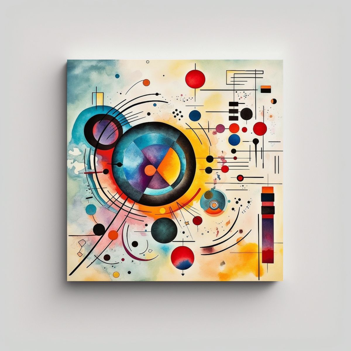 GENERICO - Cuadro Galería Impresionante Inspirado Por 60x60 Cm