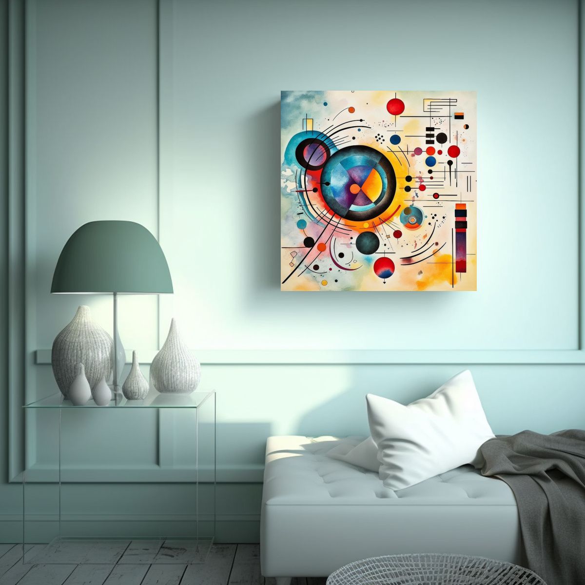 GENERICO - Cuadro Galería Impresionante Inspirado Por 60x60 Cm