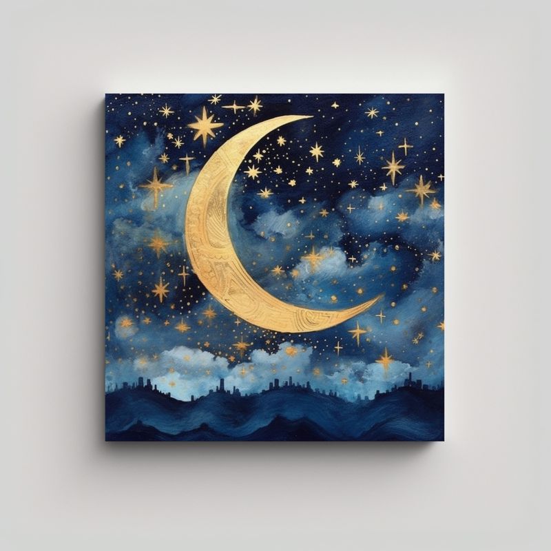 GENERICO - Cuadro Decorativo Celestial Brooks Para Crear Un 90x90 Cm
