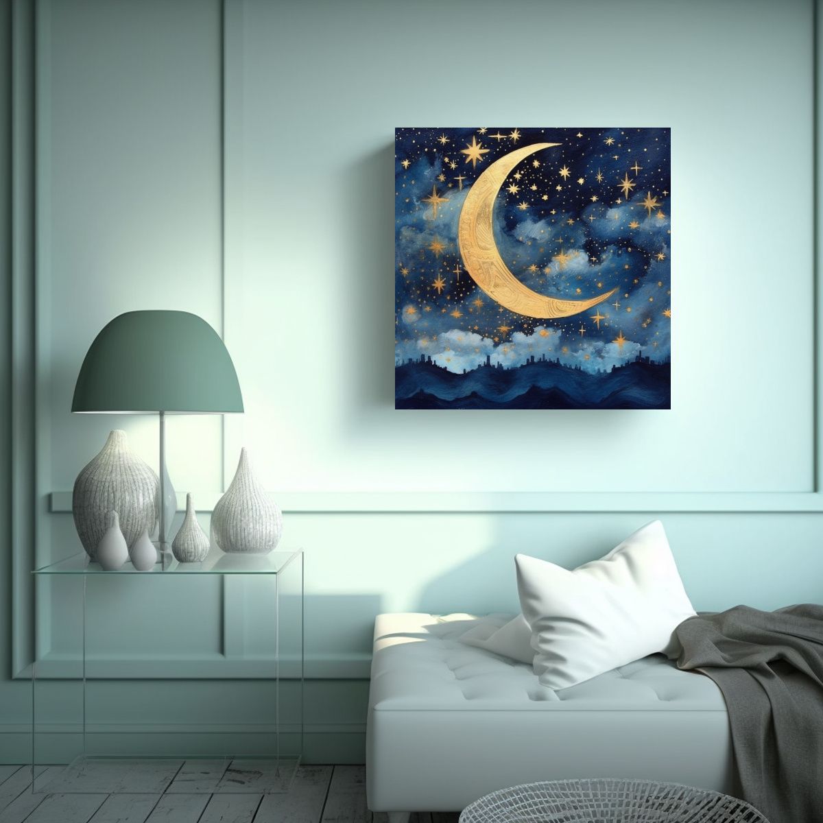 GENERICO - Cuadro Decorativo Celestial Brooks Para Crear Un 90x90 Cm