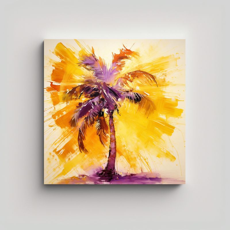 GENERICO - Cuadro Abstracto De Inspiración Simétrica Con 90x90 Cm