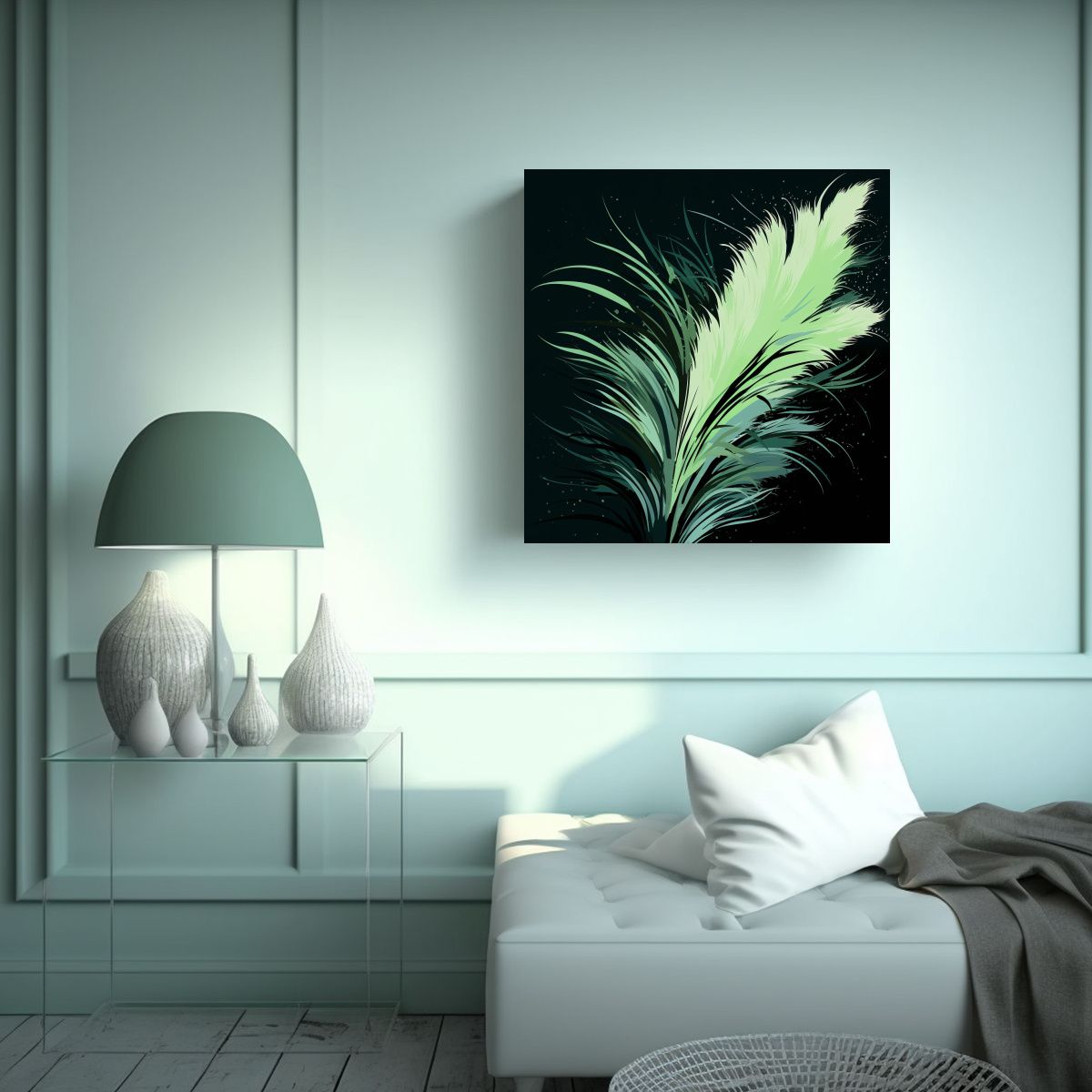 GENERICO - Cuadro De Tela En Bastidor - Esquema A Pampas 80x80 Cm