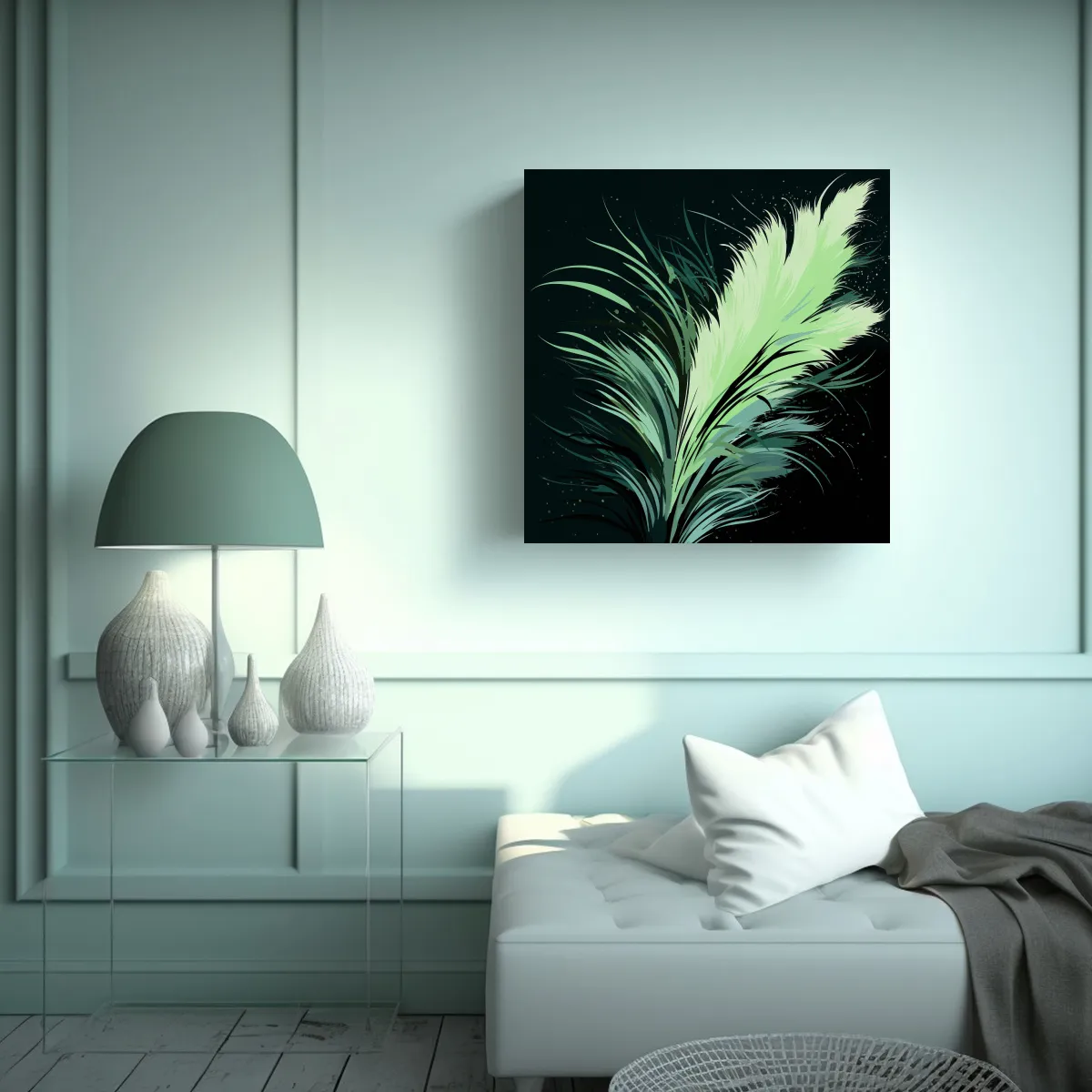 GENERICO - Cuadro De Tela En Bastidor - Esquema A Pampas 70x70 Cm