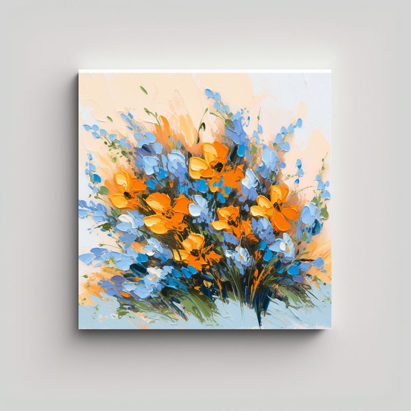GENERICO - Arte Fantasía Diseño A Pintura En Lienzo De 70x70 Cm