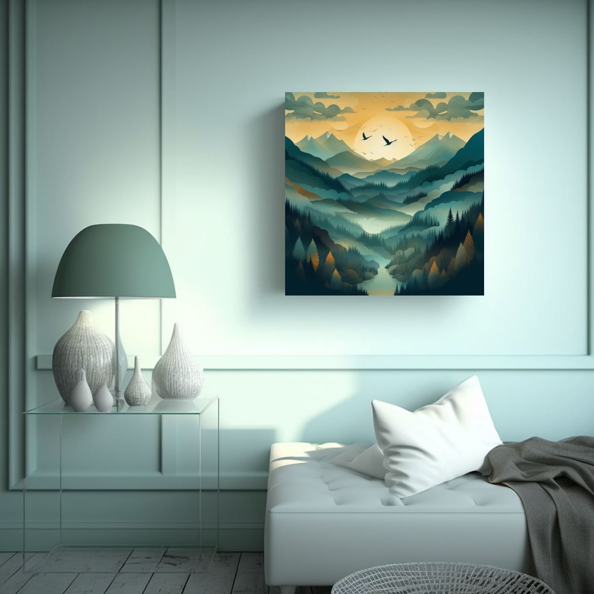 GENERICO - Lienzo Tela Sublimada Sensibilidad Artística 60x60 Cm.