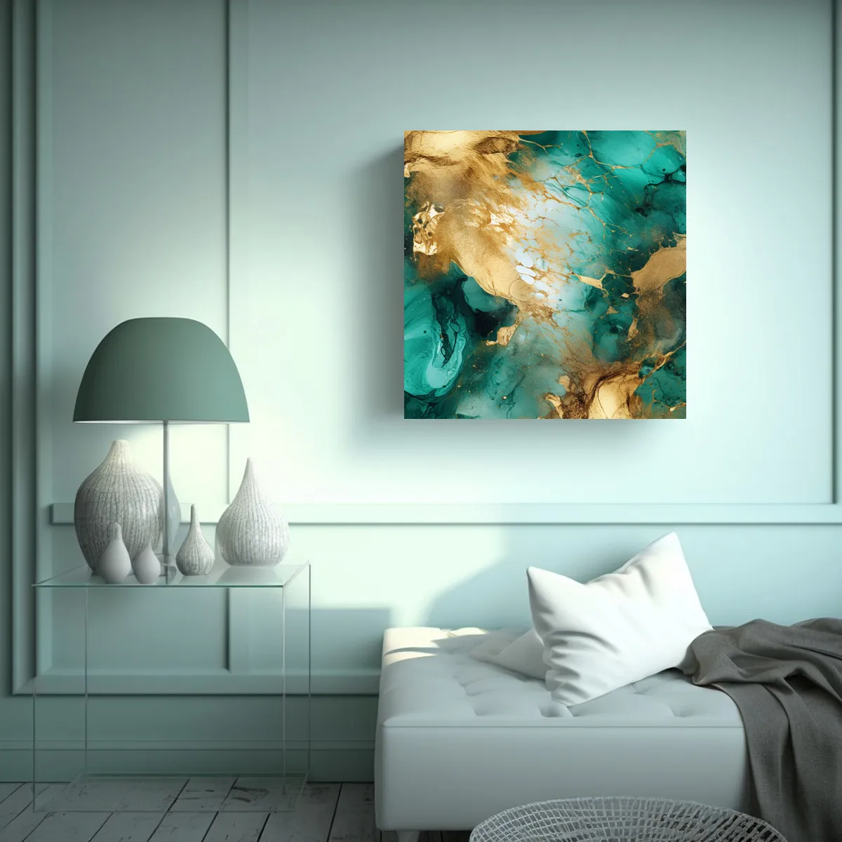 GENERICO - Pintura Decorativa En Bastidor De Alta 80x80 Cm
