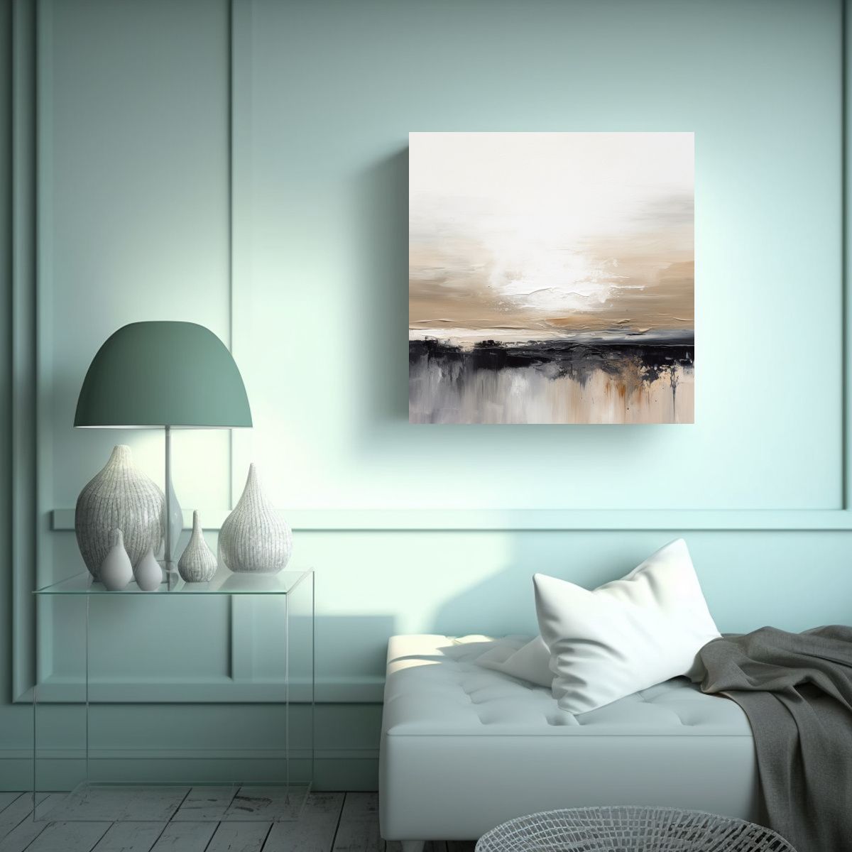 GENERICO - Paisaje Innovador Abstracto Con Gradiente De 70x70 Cm
