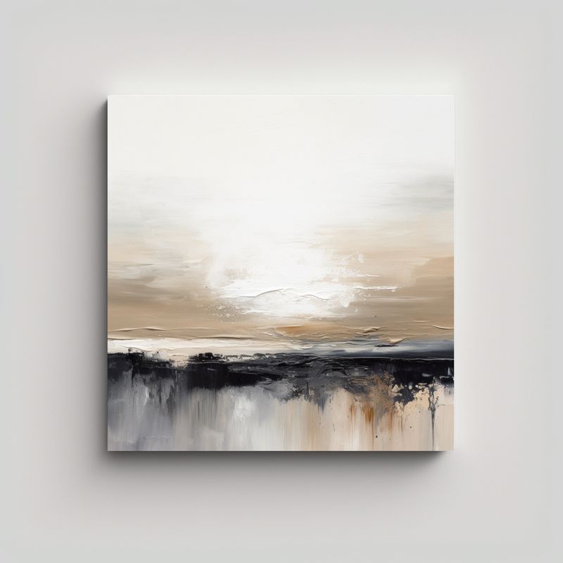GENERICO - Paisaje Innovador Abstracto Con Gradiente De 50x50 Cm