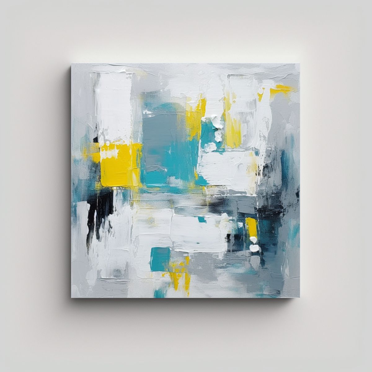 GENERICO - Pintura Abstracta Inspiración Figuras 2023 70x70 Cm