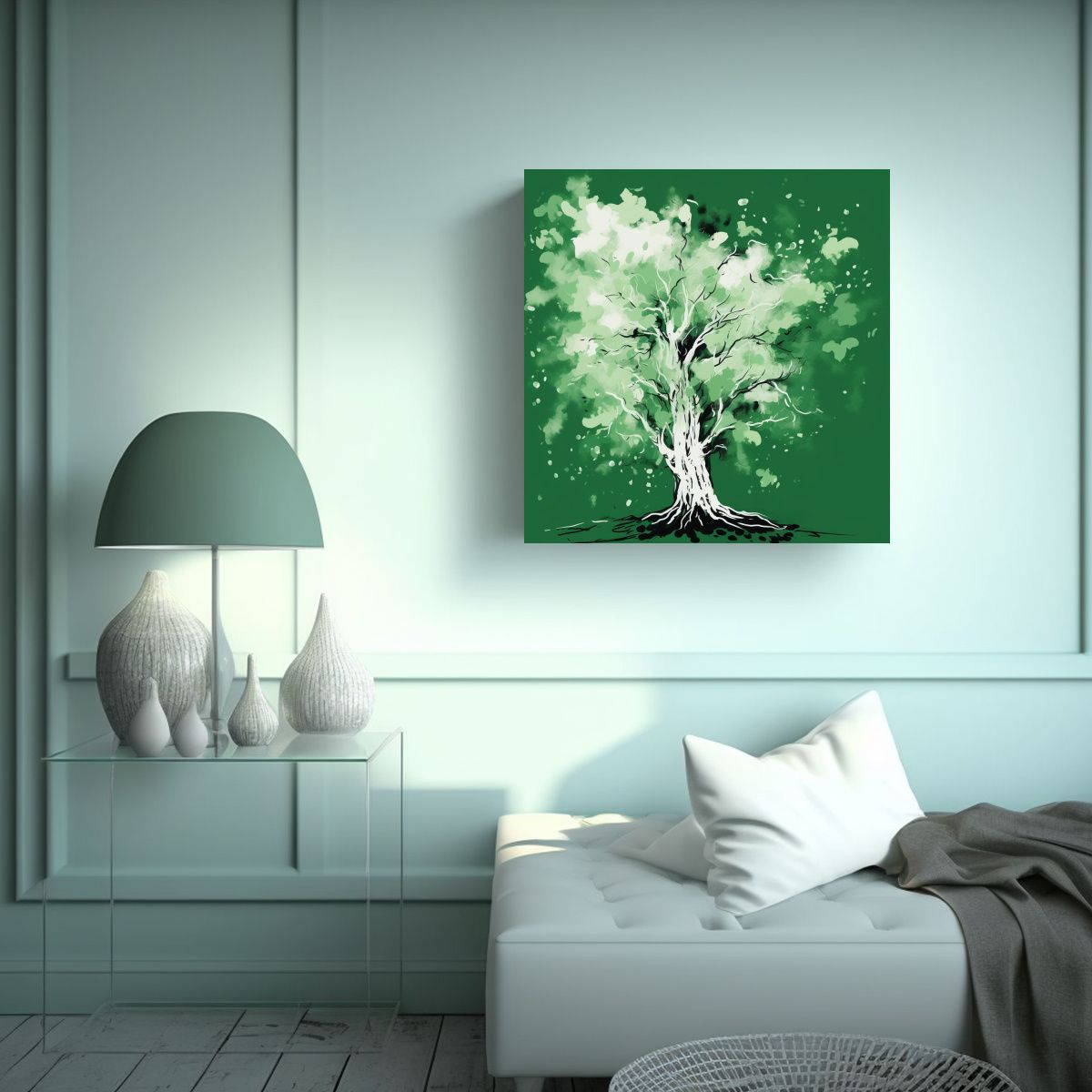 GENERICO - Cuadro Exclusivo Estilo Galería De Un árbol 50x50 Cm