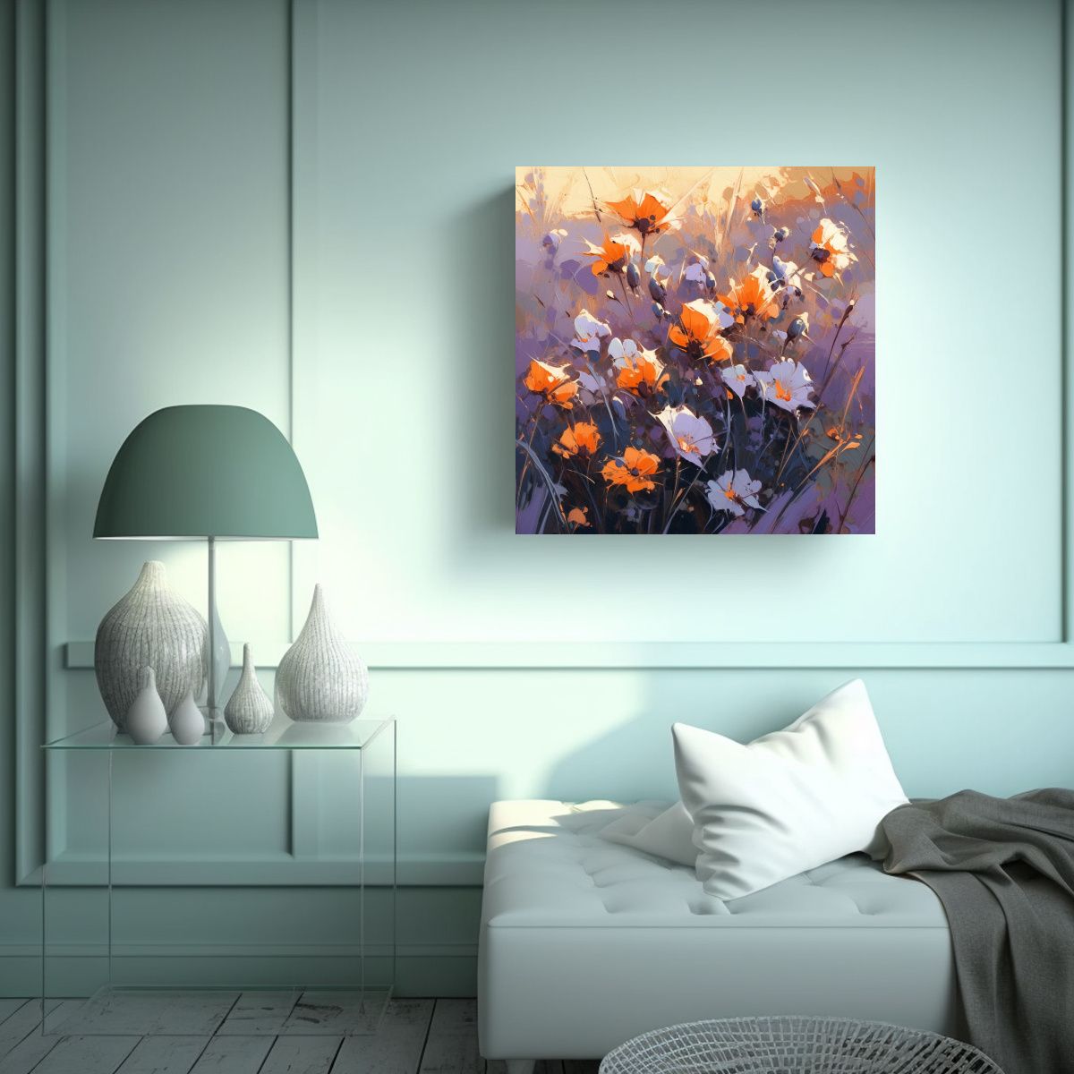 GENERICO - Tela En Bastidor Fotografía Representación 90x90 Cm.