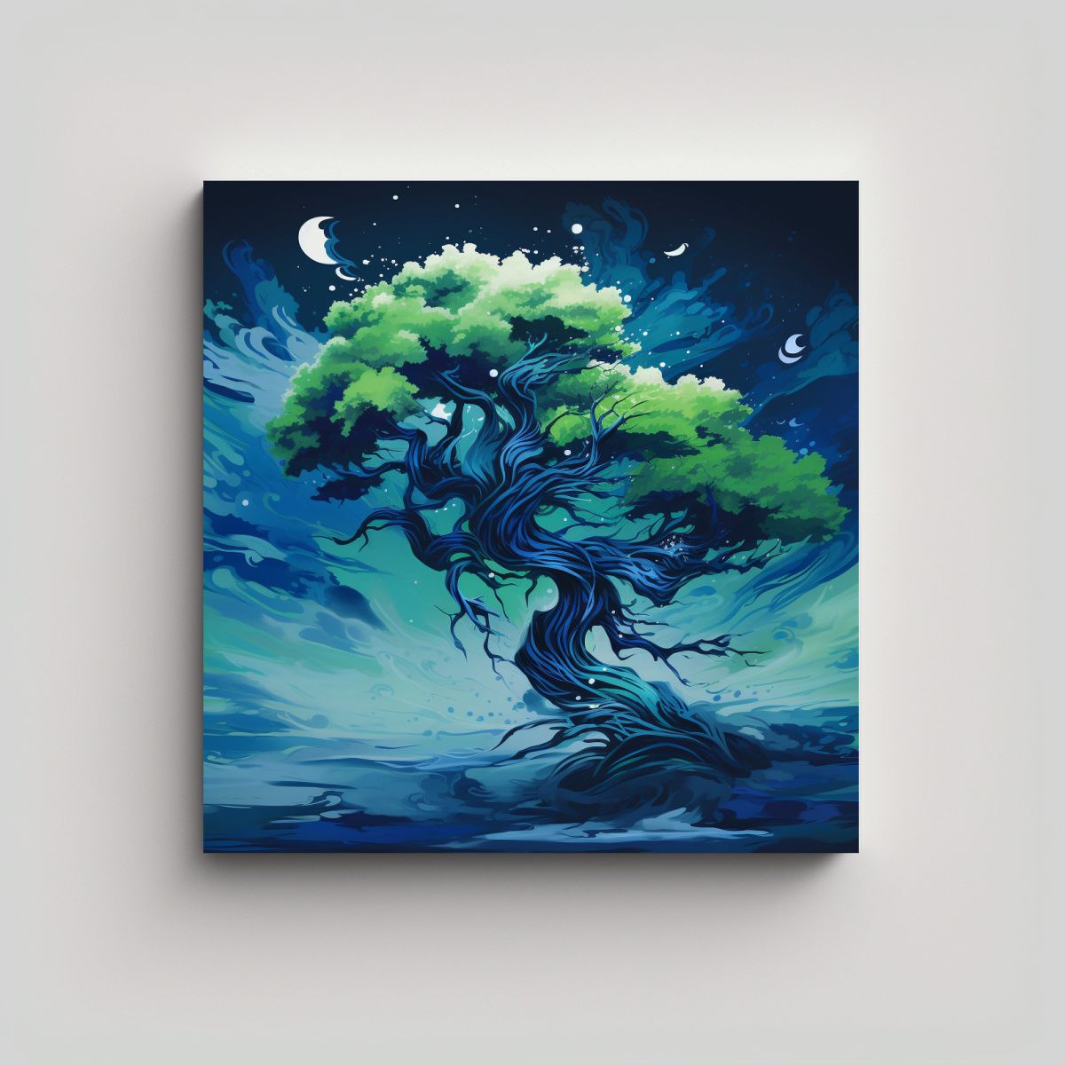 GENERICO - Pintura Decorativa De Arte De Pared Finas Líneas 80x80 Cm