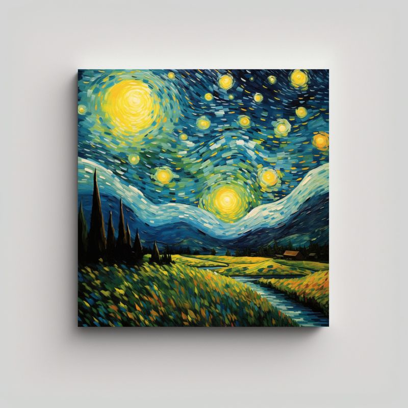 GENERICO - Tela En Bastidor Inspiración Fantástica 90x90 Cm
