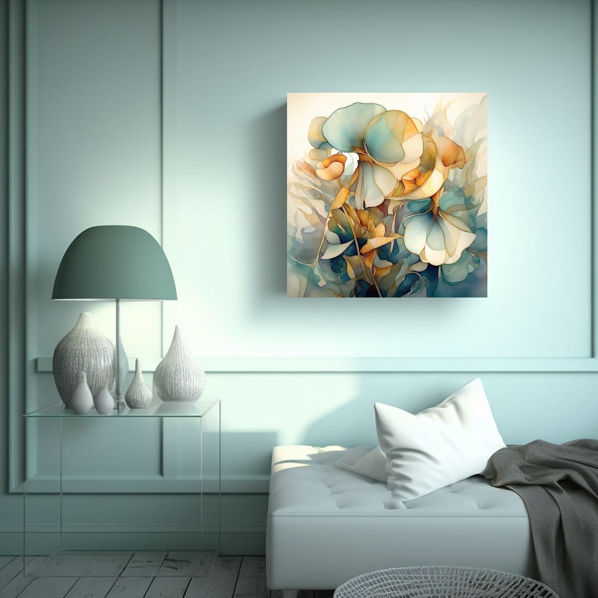 GENERICO - Pintura Arte Expresión: Pintura Al Agua Con Gran 50x50 Cm