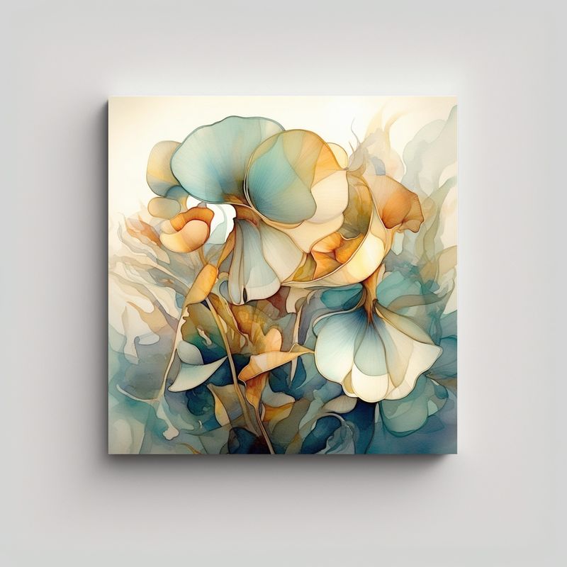 GENERICO - Pintura Arte Expresión: Pintura Al Agua Con Gran 60x60 Cm