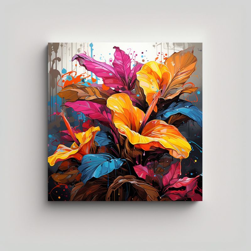 GENERICO - Cuadro De Lienzo Con Concepto De Vida En Un 50x50 Cm