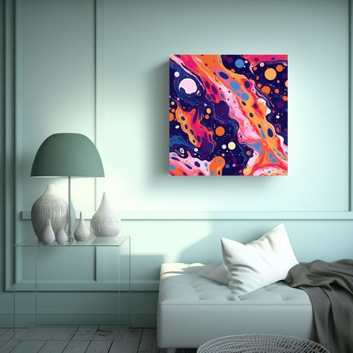 GENERICO - Pintura Decorativa Espectacular De Terazzo 60x60 Cm