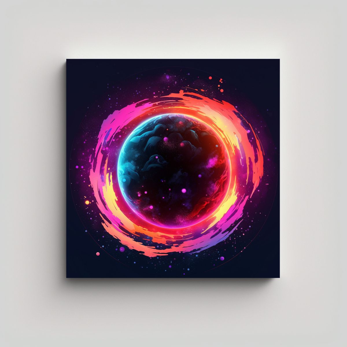 GENERICO - Pintura Decorativa Rectangular Con Diseño 90x90 Cm