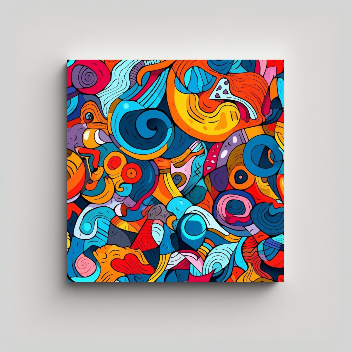 GENERICO - Pinturas De Pared Inspiradoras Con Patrones 70x70 Cm