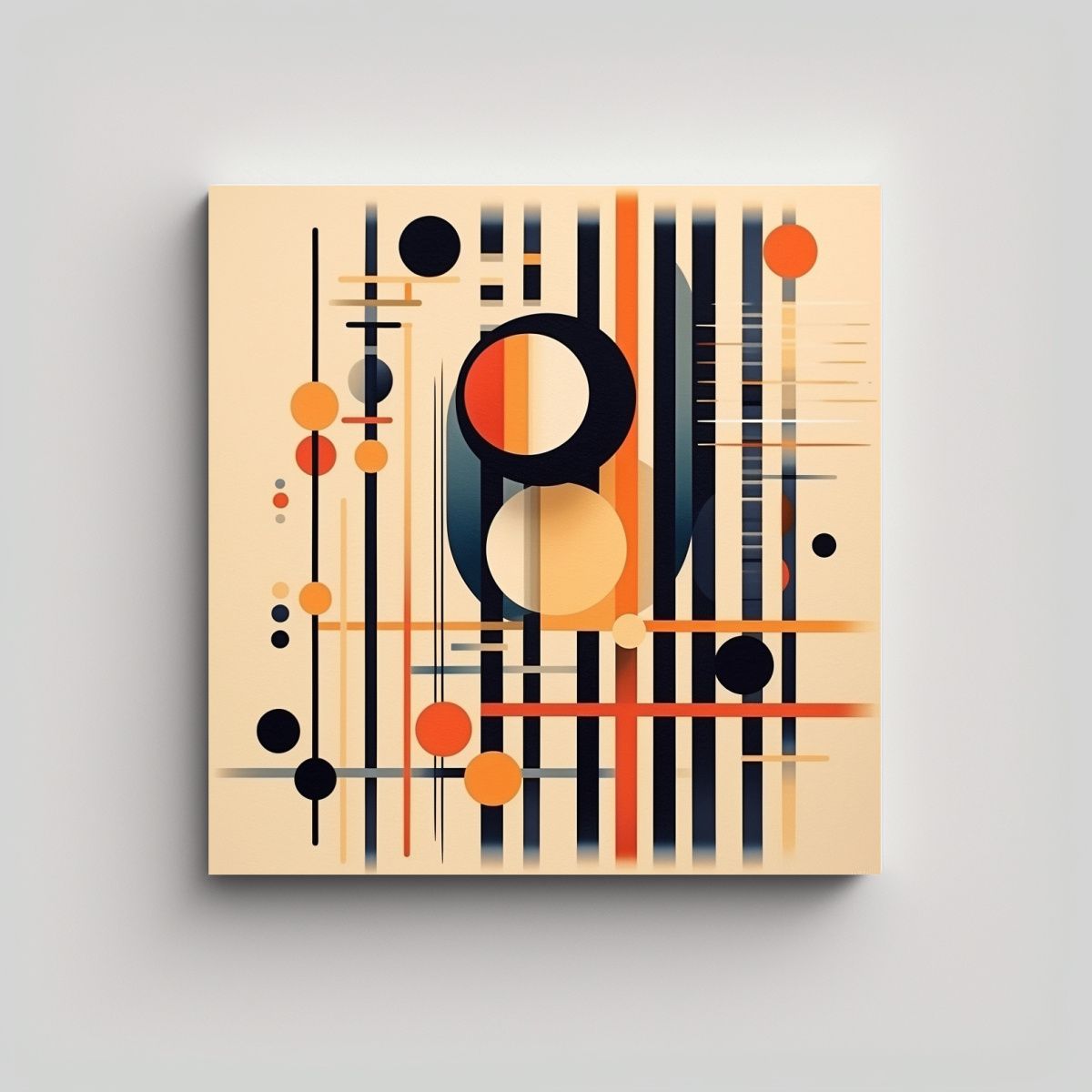 GENERICO - Cuadro Acuarela Minimalista Arte Lineal Decorativo 80x80 Cm