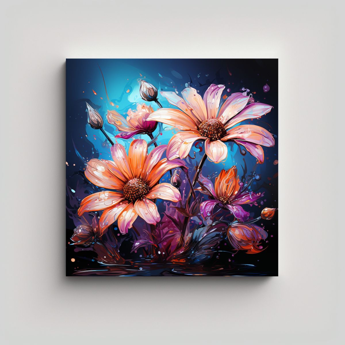 GENERICO - Cuadro Inspirador Innovador De Hierbas De 50x50 Cm