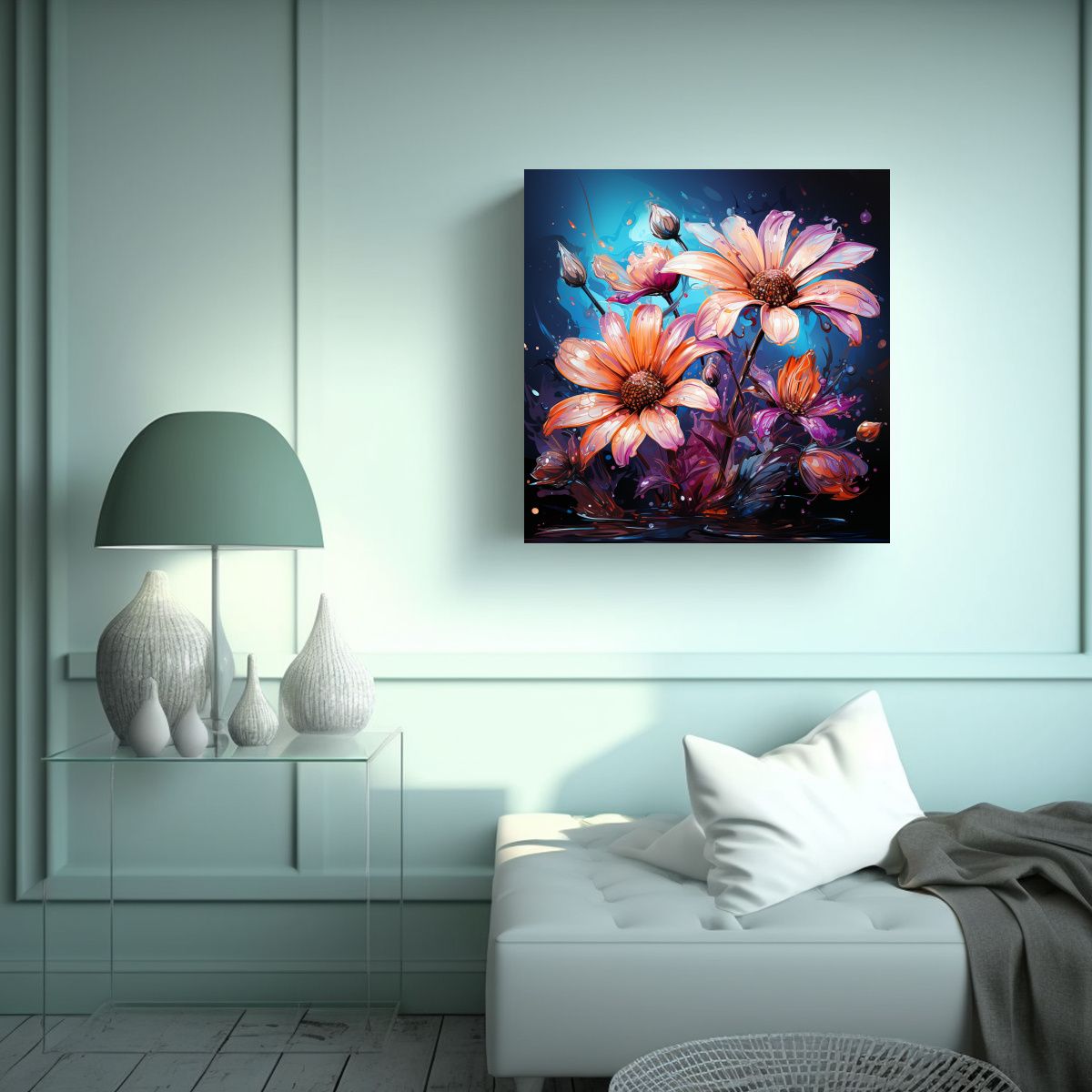 GENERICO - Cuadro Inspirador Innovador De Hierbas De 50x50 Cm